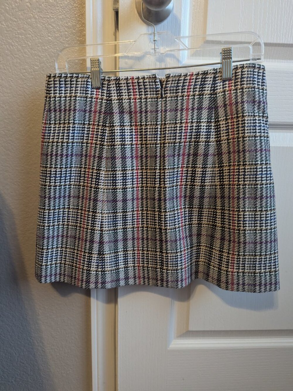 NWT Veronica Beard Empire Plaid Dickey Jacket Blazer Skirt Suit Set 6 Red Black - Picture 10 of 11